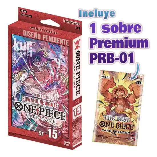 ST-15 Edward Newgate Starter Deck incluye Premium Booster Pack The Best One Piece Card Game