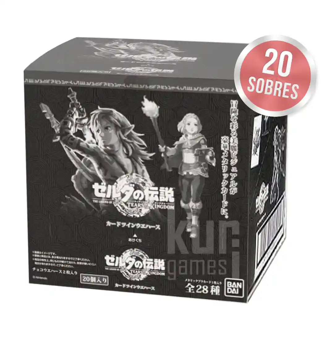 The Legend of Zelda Tears of the Kingdom Card Twin Wafer Caja de sobres