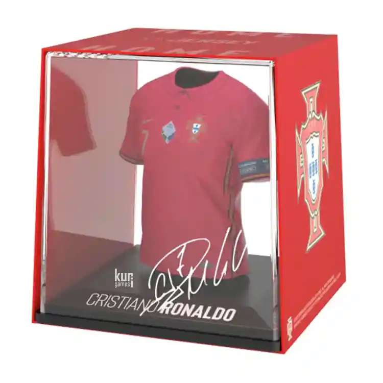 Figura mini camiseta CRISTIANO RONALDO Portugal Euro 2020 Licencia oficial