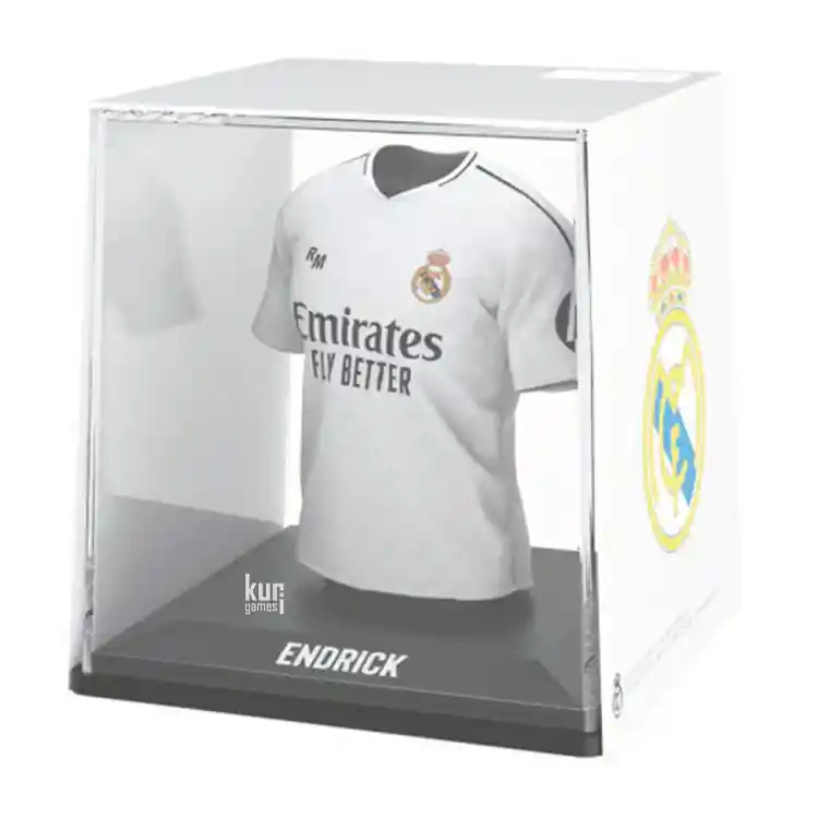Figura mini camiseta ENDRICK R. Madrid Home Jersey 2024/25 Licencia oficial