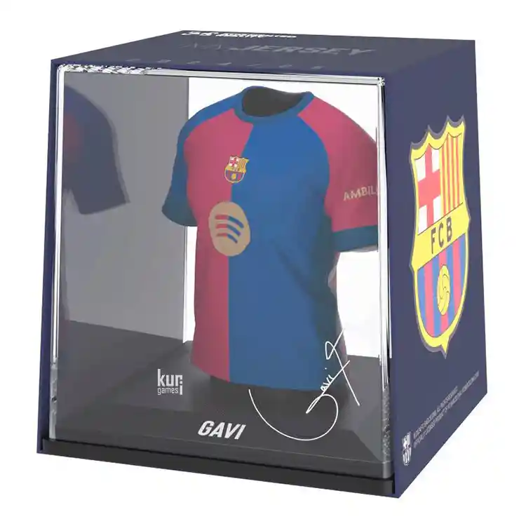 Figura mini camiseta GAVI F.C. Barcelona Home Jersey 2024/25 Licencia oficial