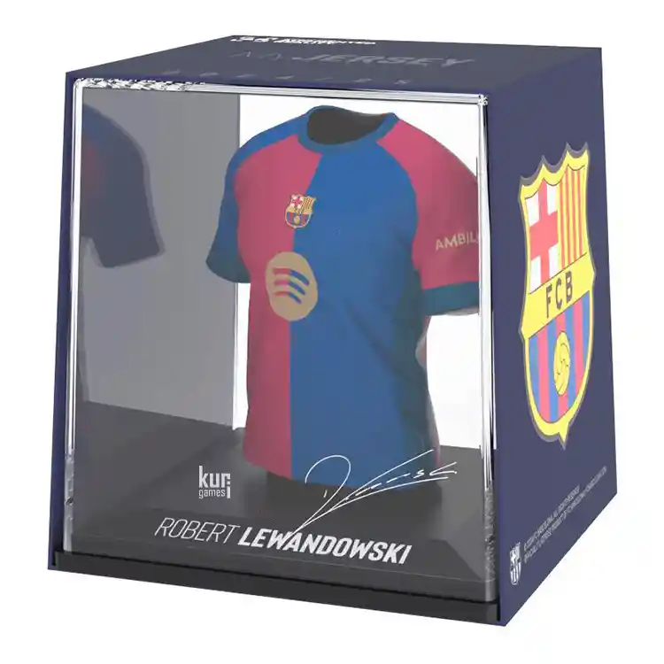 Figura mini camiseta LEWANDOWSKI F.C. Barcelona Home Jersey 2024/25 Licencia oficial