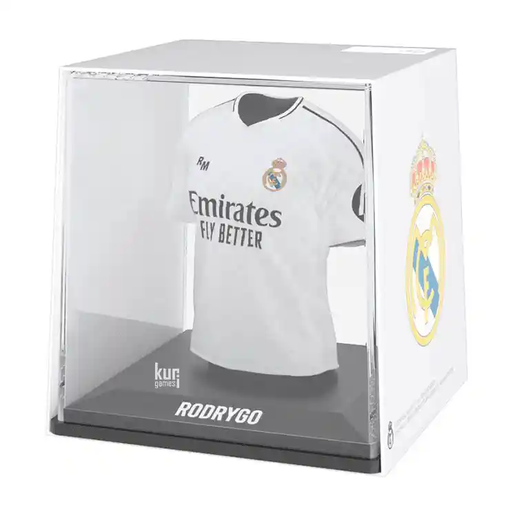 Figura mini camiseta RODRYGO R. Madrid Home Jersey 2024/25 Licencia oficial