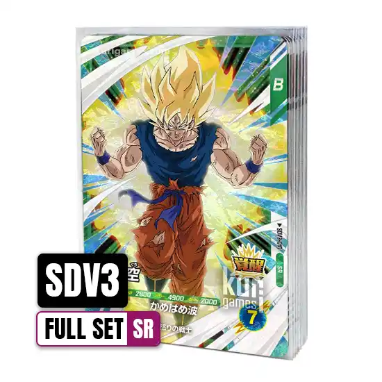 SDV3 Super Rare Set Completo Dragon Ball Super Divers