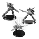 3 Miniatures Gundam Model Kit ST04 SEED Strike KuriGames TCG