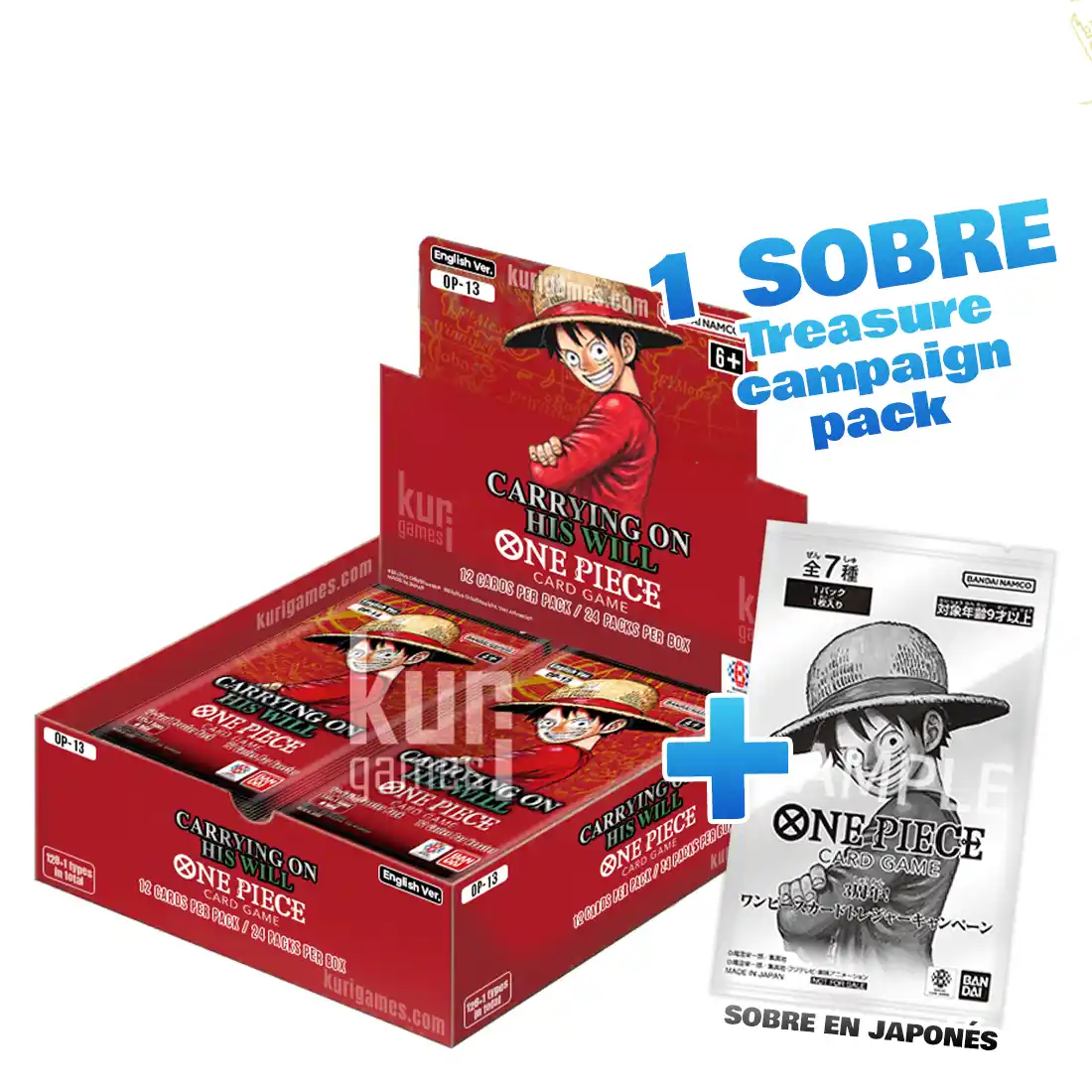One Piece OP13 Carrying on his Will Booster Box KuriGames TCG