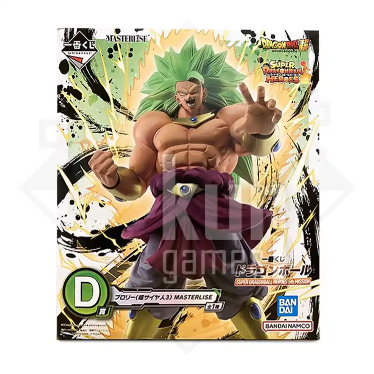 Broly Super Saiyan 3 MASTERLISE Ichiban Kuji Dragon Ball SUPER DRAGONBALL HEROES 5th MISSION Premio D KuriGames TCG