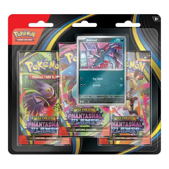 Blister 3 Pack Sneasel Fuegos Fantasmales Pokemon TCG español
