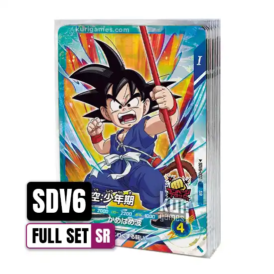 SDV6 Super Rare Full Set Completo Dragon Ball Super Divers