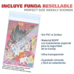 Sleeve Funda Resellable Perfect Size Weekly Shonen Jump KuriGames TCG