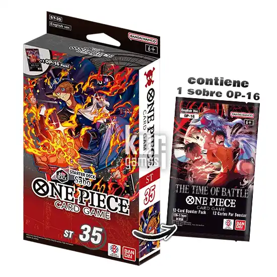 Starter Deck ST35 Red Black Sabo One Piece Kuri Games TCG