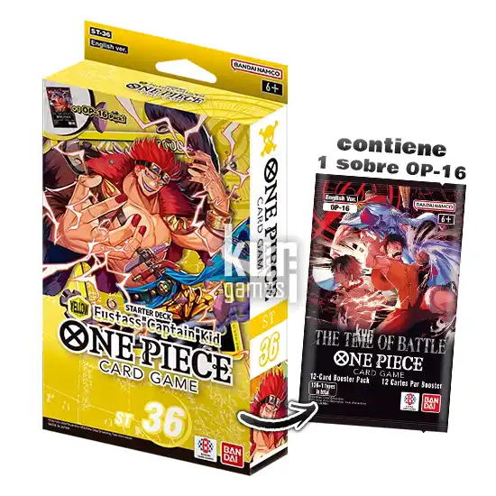 Starter Deck ST36 Yellow Eustass Captain Kid One Piece Kuri Games TCG