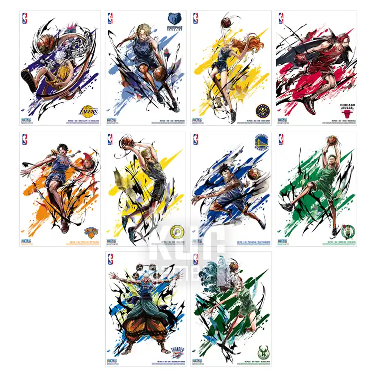 ONE PIECE × NBA MINI POSTER SET